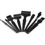 Hugesavings 8 in 1 Anti Static Brushes, Portable Plastic Handle Nylon Cleaning Keyboard Brush Kit for Computer and Small Spaces