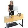 WorkEZ Cool Adjustable Laptop Cooling Stand & Lap Desk Tray for Bed Couch with 2 Fans 3 USB Ports Mouse Pad. Ergonomic aluminum height tilt angle macbook riser portable standing desk converter,Silver