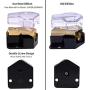 LEIGESAUDIO 0/2/4 Gauge in 4/8 Gauge AWG Out Amp Power Distribution Block for Car Audio Splitter-2 Way（2 Pack）