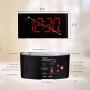 Rocam Home LED Digital Alarm Clock - 6.5'' Large Red Display, Loud Alarm, 7 Colored Night Light, Snooze, Dimmer, Dual USB Charger Ports, Battery Backup, 12/24 Hours for Bedrooms, Kids, Heavy Sleepers