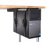 Penn Elcom Under-Desk Computer Mount, Adjustable with Slide-Out Access, 71 Inches - PC Tower Holder
