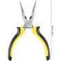 ZEONHAK 12 Pack 6 Inches Needle Nose Pliers with Wire Cutter and Spring, Non-Slip and Comfortable Handle Design for Bending Wire, Handcraft, Electronic Product Repair
