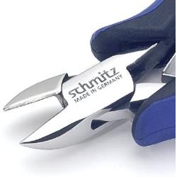 Side Cutting pliers 5 | schmitz 3203HS22 | oval head, without bevel - for full flush cut | ESD - Dissipative | Hightech tool for professionals | Made in Germany - Solingen
