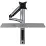Tripp Lite Wall-Mount for Sit-Stand Desktop Workstation Standing Desk, Single Display w/ Thin Client Mount, for 13 to 27 in. Monitors (WWSS1327RWTC)