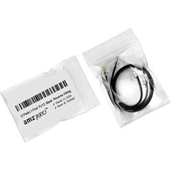 (2 Pack) 1 Foot RJ12 6P6C Telephone Cable for Voice 12 inch Modular Telephone Cord (Black - Reverse Wiring)