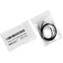 (2 Pack) 1 Foot RJ12 6P6C Telephone Cable for Voice 12 inch Modular Telephone Cord (Black - Reverse Wiring)