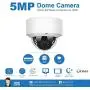 Anpviz 5MP PoE IP Dome Camera with Microphone, Audio, IP Security Camera Outdoor Night Vision 98ft Weatherproof IP66 Indoor Outdoor ONVIF Compaliant Wide Angle 2.8mm, #IPC-D250W-S