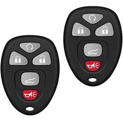 VOFONO Car Key Fob 5 Buttons Flip Keyless Remote Control Key Fob for GMC Acadia Yukon/Cadillac Escalade SRX/Chevy Suburban Tahoe Traverse/Buick Enclave FCC ID: OUC60270, OUC60221(Pack of 2)