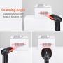 Tera USB Laser Barcode Scanner Wired Bar Code Scanner Reader Handheld Extra Long USB 1D Barcode Reader Plug and Play