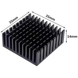 4pcs Aluminum Heatsink 35x35x14mm / 1.38x1.38x0.55inches for Electronic Chip Cooling with Thermal Conductive Double Sided Tape