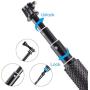 Trehapuva Selfie Stick, 19” Waterproof Hand Grip Adjustable Extension Monopod Pole Compatible with GoPro Hero(2018) Hero 9 8 7 6 5 4 3+ 3 2 1 Session, AKASO, Xiaomi Yi,SJCAM SJ4000 SJ5000 SJ6000 More
