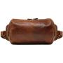 Floto Roma Leather Shoulder Sling Messenger Bag (Saddle Brown)