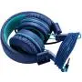 Kids Headphones - noot products K11 Foldable Stereo Tangle-Free 3.5mm Jack Wired Cord On-Ear Headset for Children/Teens/Boys/Girls/Smartphones/School/Kindle/Airplane Travel/Plane/Tablet (Navy/Teal)