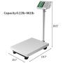TUFFIOM 661lbs Weight Electronic Platform Scale,Stainless Steel High-Definition LCD Display,Digital Floor Heavy Duty Folding Scales,Perfect for Luggage Package Price Computing Postal Shipping Mailing