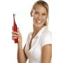 Pursonic S430 SmartSeries Electronic Power Rechargeable Sonic Toothbrush, 12 Brush Heads Included, Red