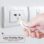 25 Feet White Extension Cord 3 Outlet 2 Prong 16 Gauge Cable, Indoor use, Heavy Duty, Extension Cord - by Revpex