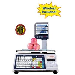 VisionTechShop DLP-300 Label Printing Scale Pole Display, 30/60lbs Capacity, 0.01/0.02lbs, NTEP Legal for Trade