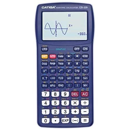 Scientific Calculator with Graphic Functions - Multiple Modes with Intuitive Interface - Perfect for Beginner and Advanced Courses, High School or College (Blue)