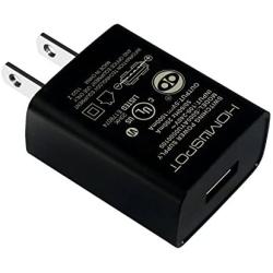 HomeSpot UL-Listed Universal US 5V1A USB Wall Charger Plug in-Door Power AC Adapter for Travel Office Home Use - 4 Pack
