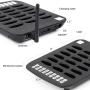 BYHUBYENG Social Distancing Buzzer Restaurant Pager System with 18Pcs Coaster Pagers Long Range Wireless Calling System for Clinic Food Truck Church