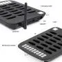 BYHUBYENG Social Distancing Buzzer Restaurant Pager System with 18Pcs Coaster Pagers Long Range Wireless Calling System for Clinic Food Truck Church