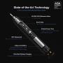 AquaSonic Black Series Ultra Whitening Toothbrush – ADA Accepted Rechargeable Toothbrush - 8 Brush Heads & Travel Case - Ultra Sonic Motor & Wireless Charging - 4 Modes w Smart Timer - Sonic Electric