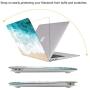 iCasso MacBook Air 13 Inch Case 2020 2019 2018 Release A2337 M1/A1932/A2179 with Retina Display Touch ID, Durable Hard Plastic Shell Case and Keyboard Cover Compatible MacBook Air 13 -Beach