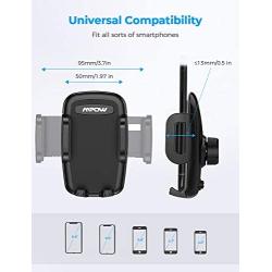 Mpow Car Phone Mount, Air Vent Phone Holder, 3-Level Adjustable Clip, Upgrade Clamp Arm, One Button Release, Rotatable Phone Mount Compatible iPhone 12 11 Pro MAX XS XR X 8 7 6Plus Galaxy S20 Etc