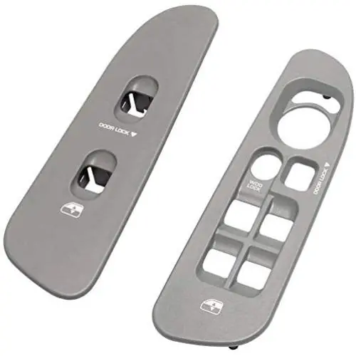 BASIKER Driver & Passenger Taupe Door Window Switch Panel Bezel Compatible with Dodge 2002-2010 Ram 1500 2500 3500 Front Right & Left Seat