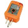 Klein Tools RT210 Outlet Tester, Receptacle Tester for GFCI / Standard North American AC Electrical Outlets, Detects Common Wiring Problems