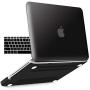 IBENZER MacBook Pro 13 Inch case A1278 Release 2012-2008, Plastic Hard Shell Case with Keyboard Cover for Apple Old Version Mac Pro 13 with CD-ROM, Black, P13BK+ 1