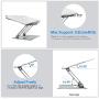 Urmust Laptop Notebook Stand Holder, Ergonomic Adjustable Ultrabook Stand Riser Portable Compatible with MacBook Air Pro, Dell, HP, Lenovo Light Weight Aluminum Up to 15.6''(Bluish Gray)