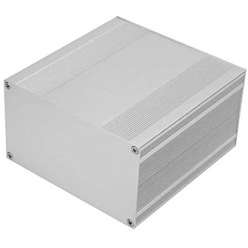 Aluminum Enclosure Case Silver DIY Electronic Circuit Board Project PCB Instrument Box Case for Heat-dissipating Aluminum Casing of Electronic Products, 3.2×5.7×5.9inch