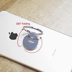 Ailun Phone Ring Stand Holder 2 Pack Compatible with iPhone12 Pro Mini Max X 8 7 6 6s Plus Galaxy S9 S8 Plusand More Universal 360°Rotation Cellphone Finger Ring Kickstand Grip Silver Black
