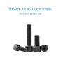 SZHKM 480Pcs Grade 12.9 Nuts and Bolts Assortment Kit M3 M4 M5 Socket Head Cap Screws Set Alloy Steel Machine Screws and Nuts Black with Wrench