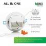 Sunco Lighting 4 Pack 4 Inch Slim LED Downlight, Integrated Junction Box,10W=60W, 650 LM, Dimmable, 3000K Warm White, Recessed Jbox Fixture, IC Rated, Simple Retrofit Installation - ETL & Energy Star