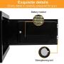 SamYerSafe Safe Box with Sensor Light,0.55 Cubic Feet Security Safe with Electronic Digital Keypad Money Safe Steel Construction Hidden with Lock，Wall or Cabinet Anchoring Design for Office Home Hotel