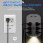 6 Outlet Surge Protector, Addtam Wall Outlet Extender with Sensor Night Light, Multi Plug Outlet Wall Adapter Power Strip with 2 USB Charging Ports, 490 Joules, for Home, Travel, Office, Hotel