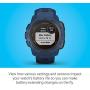 Garmin Instinct Solar, Solar-Powered Rugged Outdoor Smartwatch, Built-in Sports Apps and Health Monitoring, Dark Blue