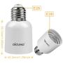 DiCUNO E26 to E39 Adapter, Medium E26 to Mogul E39 Screw Base Light Bulb Socket Converter, Maximum 300W and 165℃ Heat Resistant 6Pcs