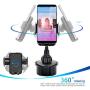 Car Cup Holder Phone Mount，Universal Smart Adjustable Automobile Car Phone Mount for iPhone 11/Xs/Max/XR/8/7/6 Plus Samsung Galaxy S10/S9/S8 Note9 Nexus Sony、HTC、Huawei and All Smartphones