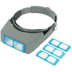 Head Mount Magnifier Jewelers Magnifying Glasses 1.5X 2X 2.5X 3.5X Optical Headset Magnifying Visor Reading Magnifier Jeweler Loupe with 4 Lens Close Work Magnifier for Electronics Watch Repair