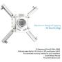 QualGear QG-PRO-PM-50-W Pro-AV Mount for 1.5'' Npt Threaded Pipe Accessory