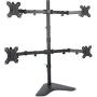 VIVO Quad LCD Computer Monitor Mount Free Standing Heavy Duty Desk Stand, Fully Adjustable, Holds 4 Screens up to 30 inches STAND-V004F