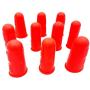 Silicone Finger Protectors,JDWG 10 pcs Finger Covers Finger Cots, Hot Glue Gun Finger Caps, Finger Sleeves,Great for Trigger Finger/Finger Cracking/Finger Arthritis/Finger Callus. (Red)