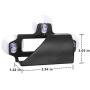 EZ Pass Holder. Black Toll Pass Holder Super Strong Holder with Suction Cups Holds Tightly to Your Car Windshield