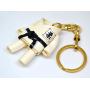Judo Gi Uniform Sports 3D Leather Keychain(L) VANCA Craft-Collectible Keyring Charm Pendant Made in Japan