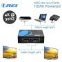 4K 1 in 2 Out HDMI Splitter by OREI - Ultra HD 4K @ 30 Hz 1x2 V. 1.4 HDCP, Power HDMI Supports 3D Full HD 1080P for Xbox, PS4 PS3 Fire Stick Blu Ray Apple TV HDTV - Adapter Included