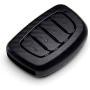 TANGSEN Smart Key Fob Personalized Case Protective Cover for Hyundai Elantra GT Tucson 4 Button Keyless Entry Remote 3D Twill Weave Carbon Fiber ABS Plastic Emboss