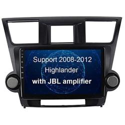 SYGAV Android 10 Car Radio Stereo for 2008 2009 2010 2011 2012 Toyota Highlander with JBL Amplifier Built-in Carplay Android Auto 10.2 Inch Touch Screen GPS Navigation Head Unit Video Player